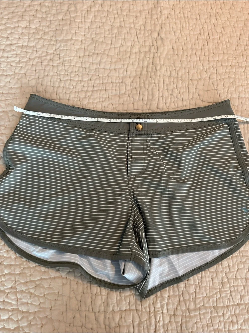 Carve Designs Olive Striped Board Shorts